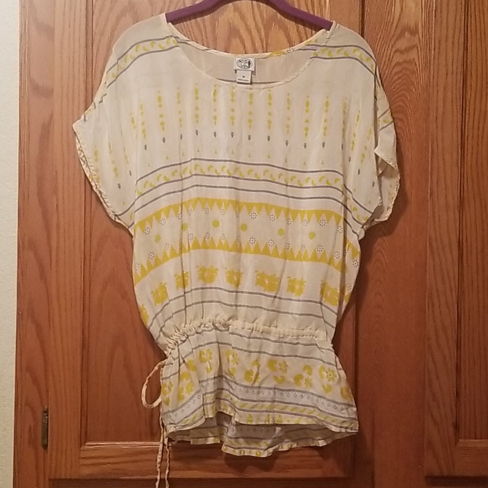 Irving & Fine silk top